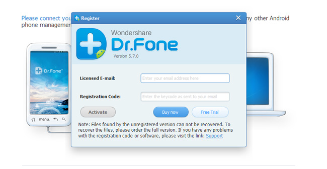 wondershare dr fone flash recovery package failed